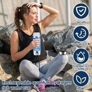 Jetcloudlive 12oz Hydrogen Water Bottle Generator SPE PEM Tech Portable Hydrogen Water Maker BPA-Free Ionizer Machine Cup for Fitness Office Travel