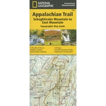 National Geographic Trails Illustrated Map: Appalachian Trail, Schaghticoke Mountain to East Mountain [connecticut, Massachusetts] - Folded Map