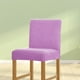 thumbnail image 2 of Advancent Paquete de 2 fundas sólidas para sillas de comedor, funda protectora Universal para muebles de oficina, Protector exterior, funda giratoria, Decoración del hogar Violeta Advancent HA012490-08, 2 of 5