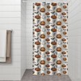 thumbnail image 2 of Classic Halloween Pattern Shower Curtain 36"x72" ,Bathroom Decorative Shower Curtains Set with 12 Hooks,Modern Waterproof Washable Shower Curtain, 2 of 6