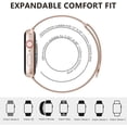 thumbnail image 3 of YuiYuKa Stainless Steel Apple Wristwatches Bands with Auto DST Adjustment, Rose Gold, 3 of 8