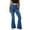 Blue, variant on High Waisted Slim Fit Jeans for Women Flattering Wide Leg Denim Trousers Fashionable Flare Jeans for Women Casual Straight Leg Pants Blue Jeans