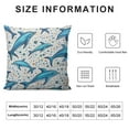thumbnail image 5 of COMIO  Decorative Square Throw Pillow Covers Cushion Case, Dolphin Fish Soft Pillowcase Pillow Sham Protector for Bed Sofa Couch Home Decor, 5 of 5