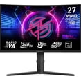 thumbnail image 1 of MSI MPG 275CQRXF 27-inch 2560 x 1440 (QHD) Computer Monitor, 240Hz, Adaptive-Sync, HDR Ready, HDMI, VGA Port, Display Port,VESA Mountable, Tilt, Speaker, 0.5ms, Black, 1 of 4