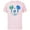 Soft Pink, variant on Disney Mickey Mouse Green Tie Dye - Short Sleeve Cotton T-Shirt for Adults - Customized-Red