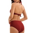 thumbnail image 5 of WAYUTE Womens One Piece Swimsuits Solid Color High Cut Monokini Backless Rash Guard Elegant Tummy Control Summer Beach Swimwear, 5 of 5
