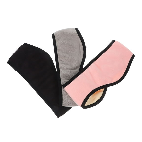 OULII 3PCS Soundproof Ear Muffs for Sleep Plush Fabric Ear Warmers for Men Women Winter Camping