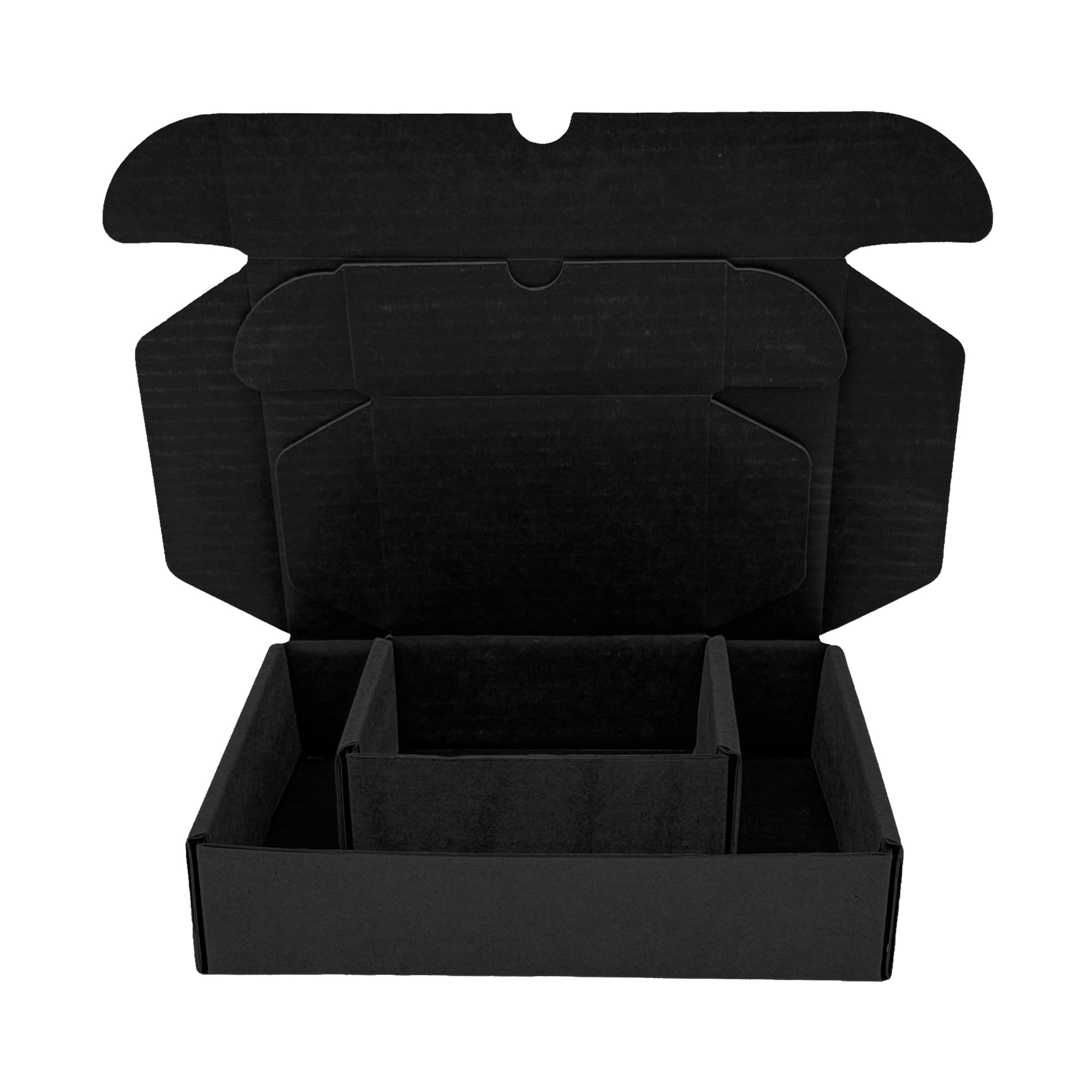 Ucanpack Deluxe Mailer Box Corrugated Moving Boxes 3mm Thick Medium 8x6x4", Black - 50 Pcs Pack