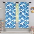 thumbnail image 5 of Funny Window Curtains for Kids Room - 42Wx63H Inch 2 Panels, Rod Pocket Colorful Cartoon Whale Patterns for Boys Bedroom Decor Preschool Classroom Curtains Playroom Living Room Window Drapes, 5 of 5