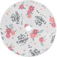 thumbnail image 1 of FMSHPON Mother's Day Love Xmas Christmas Tree Skirt Stand Mat for Holiday Party Decoration Indoor Outdoor 48 inches, 1 of 6