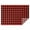 Red Black Checkerboard, variant on Black White Triangle Checkered Pattern Rectangle Tablecloth 60"x120",Waterproof Polyester Rectangle Table Cloth, Wipeable Spillproof Polyester Tablecloth for Dining, Camping, Indoor and Outdoor
