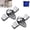 Transparent gray*2, variant on Broom Mop Holder Wall Mounted, Self Adhesive Command Mop Broom Hanger with Hooks, Suction Cup Nail Free Installation Broom Organizer for Bathroom (Transparent white+Transparent gray)
