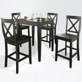 thumbnail image 3 of Crosley 5 Piece Counter Height Dining Set in Black, 3 of 4