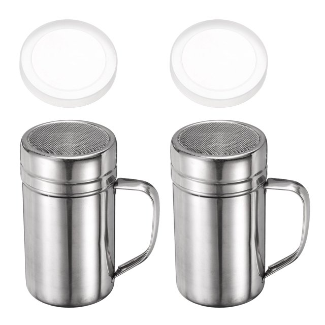Uxcell 2pcs Dispensadores de Sal de 14 Onzas de Acero Inoxidable