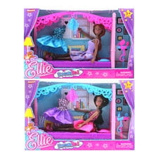 Furniture At Wholesale Prices New 505873 Girl W / Bed- Extra Dress & Furniture In Window Box (6-Pack) Dolls Cheap Wholesale Discount Bulk Toys Dolls Girls ()