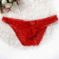 thumbnail image 6 of Sunisery Men's Underpants Low-rise Thong T-back G-string Mesh Sheer Underwear, 6 of 8
