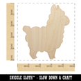 thumbnail image 2 of Chibi Little Llama Wood Shape Unfinished Piece Cutout Craft DIY Projects - 4.70 Inch Size - 1/8 Inch Thick, 2 of 7