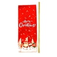 thumbnail image 2 of Moyic Funda para botella de vino, muñeco de nieve de Navidad, dibujo de color rojo, manga de encaje, ropa de de comedor, bolsa de cerveza, Kits de decoración para fiestas Blanco Moyic HA068246-01, 2 of 6