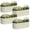 White, variant on SnugNiture 4Pcs 421.5 ft. Brown Garden Beds with Open Base, Ideal for Garden Planting(Board Thickness:0.6mm)