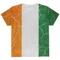 thumbnail image 2 of St Patrick's Day Vintage Irish Map Flag Distressed All Over Youth T Shirt Multi YXL, 2 of 2