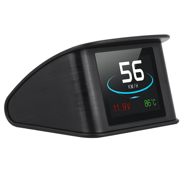 P10 Universal Car HUD Head Up Display OBD2 Advertencia de velocidad RPM Proyector de consumo de combustible