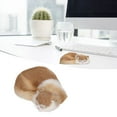 thumbnail image 6 of Decorative Sleeping Cat Figurine, Soft Collectible Plush Sleeping Cat Model Furry For Office, 6 of 7
