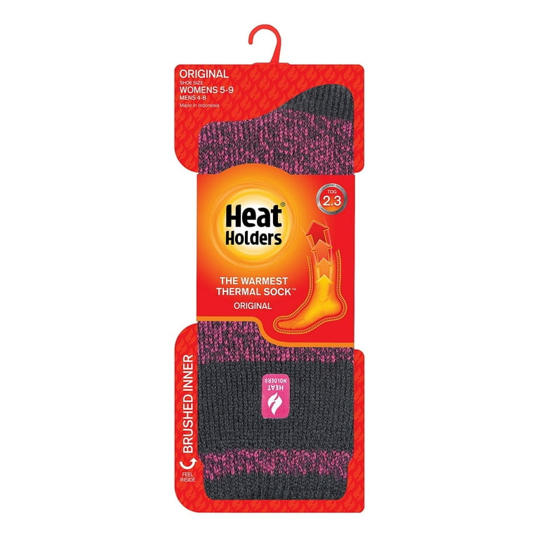 Women's Heat Holders Original 7x Warmer Block Twist Crew Socks
