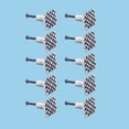 thumbnail image 2 of Renovators Supply Iron Kitchen Cabinet Knob Pull Square Diamond Grid style Pewter Finish Decorative Metal Knobs for Kitchen Cabinet or Drawer Pull Handle w/Screws Pack of 10, 2 of 8