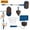 6PCS, variant on 6 Pcs Paint Roller Kit,Applicator Kit Paint Roller Tray,Paint Roller Extension Pole,Paint Roller Edger,Corner Cutter Painter Home Painting Set
