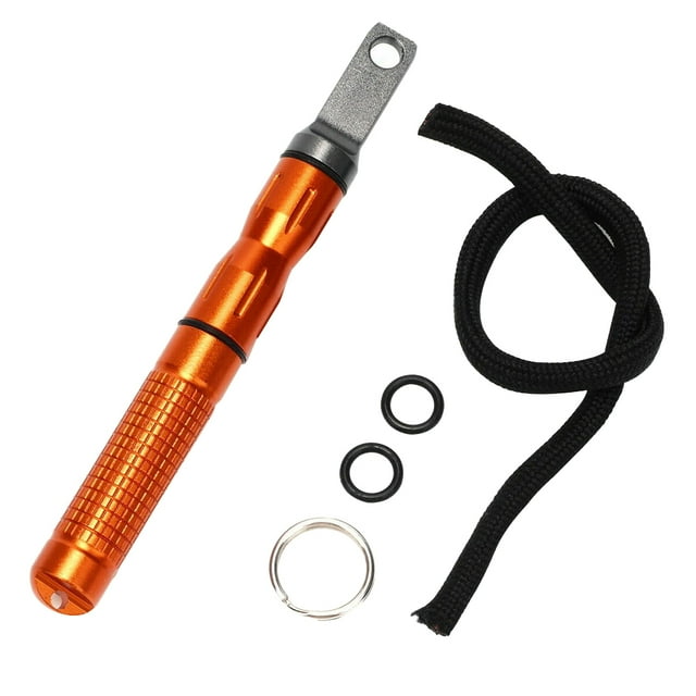 pitrice Flint Stone Bar Waterproof Fireproof Fire Starter for Outdoor Camping Survival Portable Flint Rod, Red