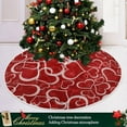 thumbnail image 6 of Valentines Love Hearts Tree Skirt, Seasonal Tree Mat Holiday Party Supplies Ornaments Indoor Outdoor Decorations for Tabletop Trees 35.4 Inches, 6 of 6