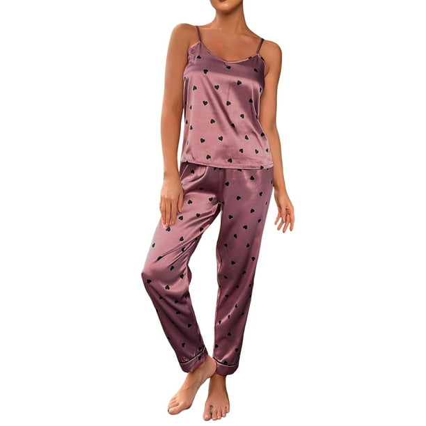 Women's petite silk pajamas deals