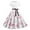 Pink, variant on Ayolanni Womens Holiday Dresses A-Line Pink Knee-Length Butterfly Print Short Sleeve Dresses Girls Holiday Dresses XL