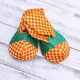 thumbnail image 4 of Un par de zapatos de payaso de tamaño promedio, zapatos de payaso de disfraz de Halloween de colores brillantes para mujeres y hombres., 4 of 6
