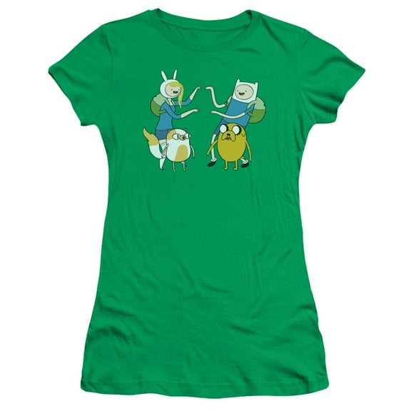 Adventure Time - Meet Up - Juniors Teen Girls Cap Sleeve Shirt - Large