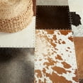 thumbnail image 6 of SAFAVIEH Studio Leather Diana Geometric Area Rug, Brown/Ivory, 8' x 10', 6 of 7