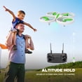 thumbnail image 4 of EACHINE E65H Drones for Kids 8-12, LED Drones for Adults Beginners, Altitude Hold, Headless Mode, 3D Flips, Green Kids Toys, 4 of 9