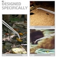 thumbnail image 3 of VERDANVERSE 2Ud Pinzas Para Reptiles De Metal Plata Extra Largas Con Punta Curva Y Recta, 3 of 7
