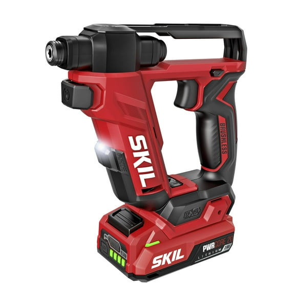 SKIL Perceuse Sans Balais 12V/20V Flip, Kit 20V Incluant Batterie 2.0 Ah USB-C et Chargeur-DL6300D-12