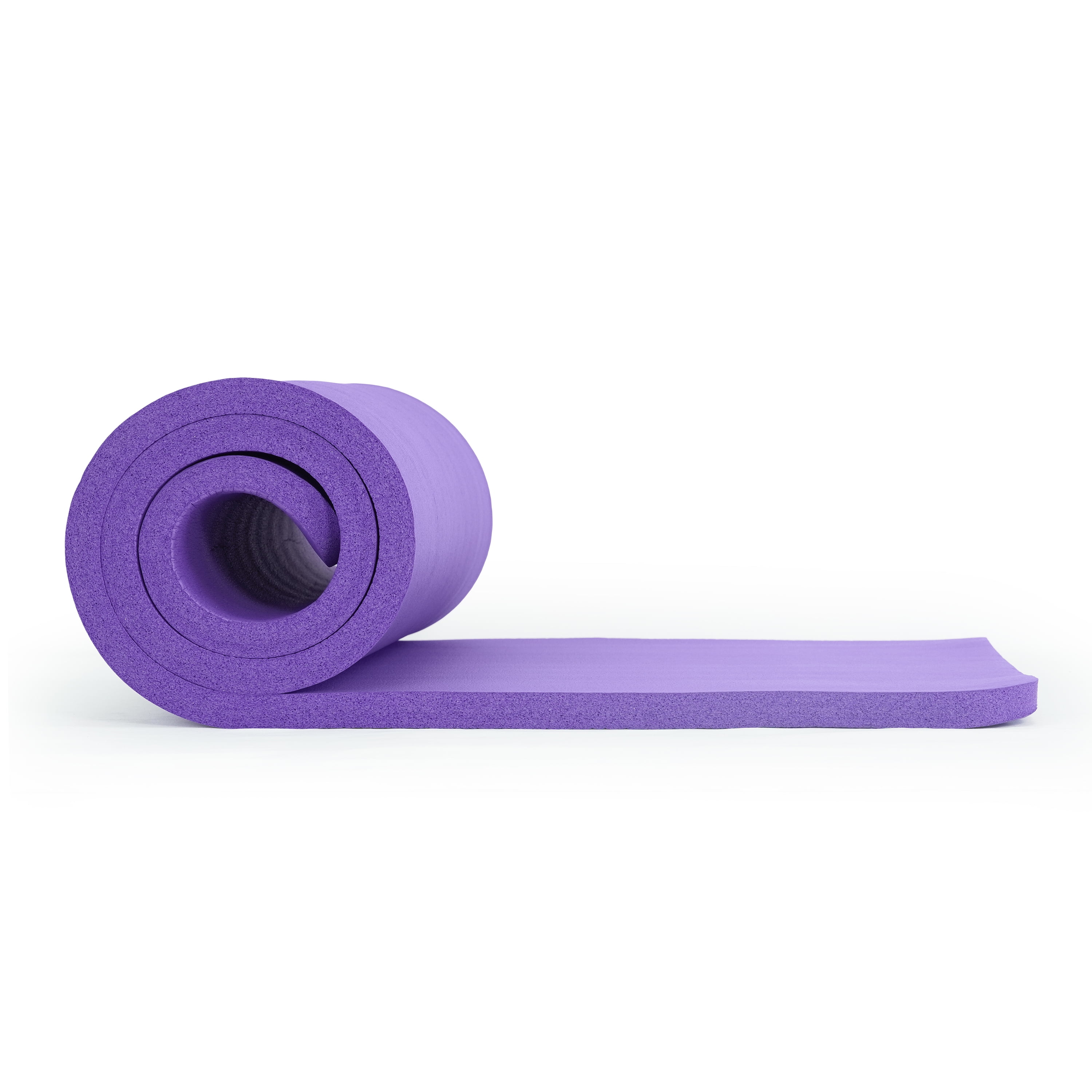 CAP High Density NBR Foam 1-inch Thick Exercise Yoga Mat with Carry Strap, 71"x24"x1" (25.4mm Thick), Purple