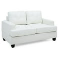 thumbnail image 2 of White PU Loveseat - Transitional Design Comfort - Small Chat Space - Stylish and Practical, 2 of 2