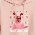thumbnail image 3 of A Christmas Story - Merry Christmas - Juniors Cropped Pullover Hoodie, 3 of 5