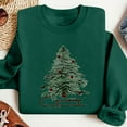 thumbnail image 4 of Womens Crew Neck Pullover Sweater Blouses ，Womens Xmas Graphic Sweatshirt Tops Christmas Tree Print Sweatshirt Fall Casual Trendy Sweatshirt Hooded Pullover Tops, 4 of 7