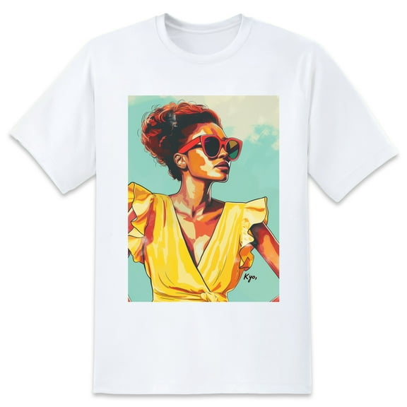 Basic Oversize Tees For WomenAfrican Girls Loose Boyfriend Shirts Casual Blouse round neck