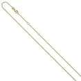 thumbnail image 2 of 14k 1.2mm Flat Cable 1in+1in Adjustable Chain, 2 of 6