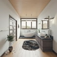 thumbnail image 4 of ALFI brand AB9951 73" White Solid Surface Smooth Resin Soaking Slipper Bathtub, 4 of 10