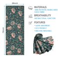 thumbnail image 2 of Cute Hedgehog Pattern with Pioneer Flower Hot Yoga Mat Towel Non Slip for Hot Yoga - Quick-Drying Yoga Mat Cover with 4 Corner Pockets with Travel Bag - Hot Yoga Towel Non Slip 70"x26", 2 of 6