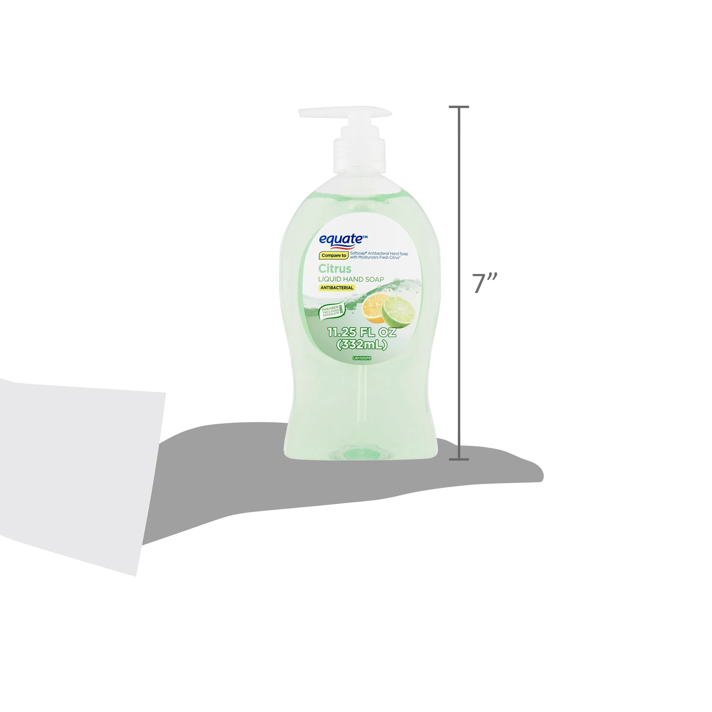 (3 pack) Equate Citrus Antibacterial Liquid Hand Soap, 11.25 fl oz
