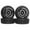 Black, variant on 4 Pcs RC Car Tires RC Wheels and Tires 1/14 1/16 Scale Universal Wheel Hubs Upgrade Alloy Material Fits RC Truck Models