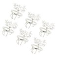 thumbnail image 2 of 6pcs Elk Shaped Napkin Buckles Decorative Elk Napkin Rings Christmas Elk Theme Napkin Rings, 2 of 2